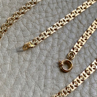 1982 Swedish Lacey 18k Gold I-link necklace - 31.5 inch length
