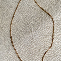 18k gold pea link necklace by Balestra - Vintage Italian - 23.75 inch length