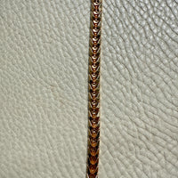 Chevron Dimensional Link Bracelet in 18k Gold - Vintage 1970s era - 7.3 inch length