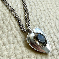 Antique Double Rolo Link Necklace with Barrel Clasp - 18.8 inch length