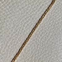 Swedish Vintage Watch Chain - bracelet or necklace extender in 18k gold - 9.25 inch length