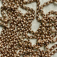 antique 18k gold rolo link chain Penelope Penelope vintage gold chains