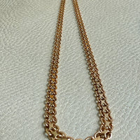 1960s era Graduated Star Link Necklace in 18k gold - 18 inch length
