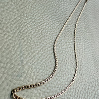 Vintage 18k gold Virola Link Necklace - Graduated width - 17.4 inch length
