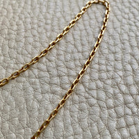 Vintage Italian UnoAErre Biker link chain in 18k gold - 21.5 inch length