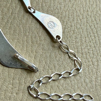 1960s era Wing Link Sterling Silver Collar Necklace - 15-18 inch adjustable length