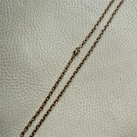 Vintage Chunky Biker Link Necklace in 14k Gold - Signed BNH - 17.8 Inch length