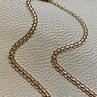 1973 Graduated width x link necklace in 18k gold - 18.5 inch length