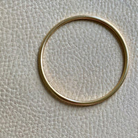 Vintage Scandinavian 14k solid gold bangle 1967-1973 - 8 inch interior circumference