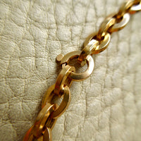1950s era Italian Vintage 18k Gold Hollow-form Oval Link Bracelet – 7.6 Inch Length