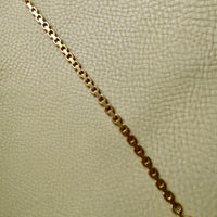 1930s Swedish Vintage 18k Gold Chunky Wide Watch Chain Bracelet or Necklace Extender with Bolt Clasp