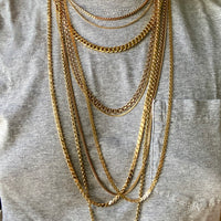 1982 Swedish Lacey 18k Gold I-link necklace - 31.5 inch length
