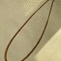 Vintage 18k gold pressed curb link necklace - 18.5 inch length
