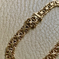 1962 Star link with bars - Bracelet in 18k gold - 7.25 inch length