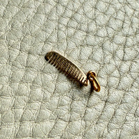 18k gold Vintage Comb pendant or charm