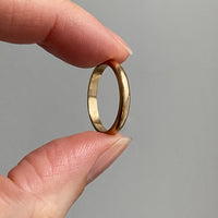18k solid gold band ring - size 6.5