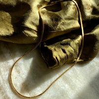 Vintage Omega Link Necklace in 18k Gold- Made in Trissino Italy, 1960s era - 16.5 inch length