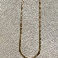 Sensational Vintage Hexagon Link gold necklace made in solid 18k gold - 17.6 inch length