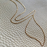 Italian vintage 18k gold curb link necklace by Balestra - 21 inch length