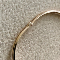Immaculate! 1994 Finnish vintage 14k gold hinged bangle bracelet