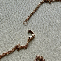 Foxtail Link Chain Necklace in 18k Solid Gold - 25.75 inch length