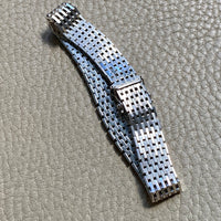 1975 Sterling silver brick link bracelet - Falköping, Sweden - 7.25 inch length