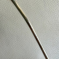 Italian Vintage High Polish Omega Link Bracelet in 14k Gold - 7 inch length