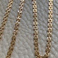 1982 Swedish Lacey 18k Gold I-link necklace - 31.5 inch length