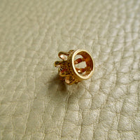 Vintage 14k Gold Crown Charm Pendant– 0.6 inch drop