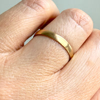 Minimalist 18k Gold Wedding Band by BÖS - Size 9