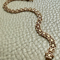 1964 Star link with bars - Bracelet in 18k gold - 7.5 inch length