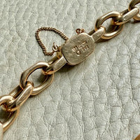Wow! 1941 Swedish Vintage CHONK Biker Link Bracelet in 18k Gold- 7.3 inch interior circumference