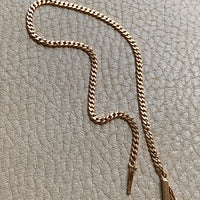 Vintage 18k gold curb bracelet - 7.5 inch length