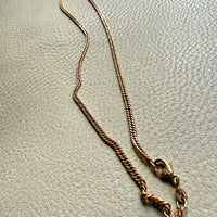 VERY FINE! 1970s era Balestra 18k gold special tight curb chain necklace - 20 inch length