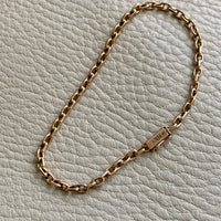 18k gold anchor link bracelet Danish antique early 1900s era