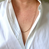 Vintage Swedish 18k Gold Curb Link Necklace – 24.5 Inch Length