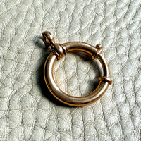 18k Gold Antique Large Bolt Clasp - Excellent for your Pendants/Charms
