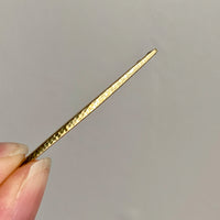 Midcentury era 14k gold safety pin brooch or chain extender - 1.75 inch length