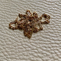 1971 Trombone link necklace in 18k gold - 24.5 inch length - Swedish vintage
