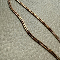 VERY FINE! 1970s era Balestra 18k gold special tight curb chain necklace - 20 inch length