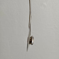 1974 Sterling Silver Droplet Pendant with Rock Crystal by Stigbert for Waldemar Johnson Atelier - 20 inch necklace
