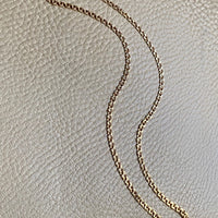Vintage Graduated double link chain necklace in solid 18k Gold! 16.5 inch length