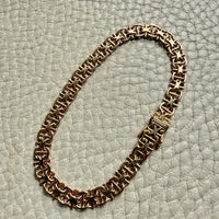 1964 Star link with bars - Bracelet in 18k gold - 7.5 inch length