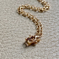 1970 Vintage 18k gold slim x-link bracelet - 7.5 inch length