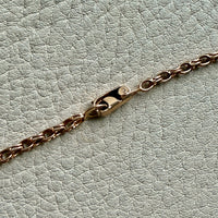 Foxtail Link Chain Necklace in 18k Solid Gold - 25.75 inch length