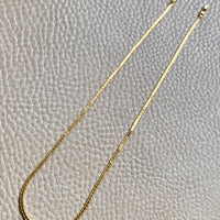 Vintage Omega Link Necklace in 18k Gold- Made in Trissino Italy, 1960s era - 16.5 inch length