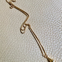 Vintage Swedish 18k gold droplet pendant, Maker NSE