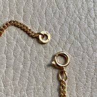 Vintage Italian Classic 18k gold curb link necklace, era 1944-1967 - 20 inch length