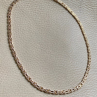 Rare and Exceptional! 14k Danish Gold link necklace - 18.5 inch length