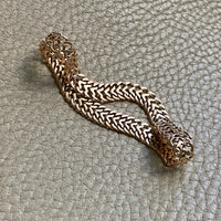 1956 Swedish vintage Herringbone bracelet in 18k gold - 7.8 inch length